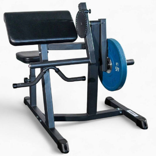 Adjustable Seated Preacher Curl Machine for Bicep & Tricep Strength Training - your fitness gym