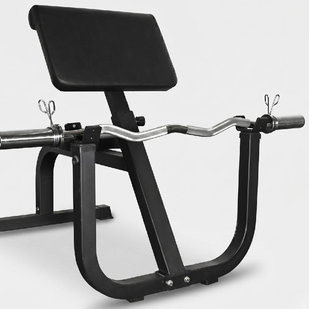 Adjustable Preacher Curl Bench for Bicep & Arm Strength Training - your fitness gym