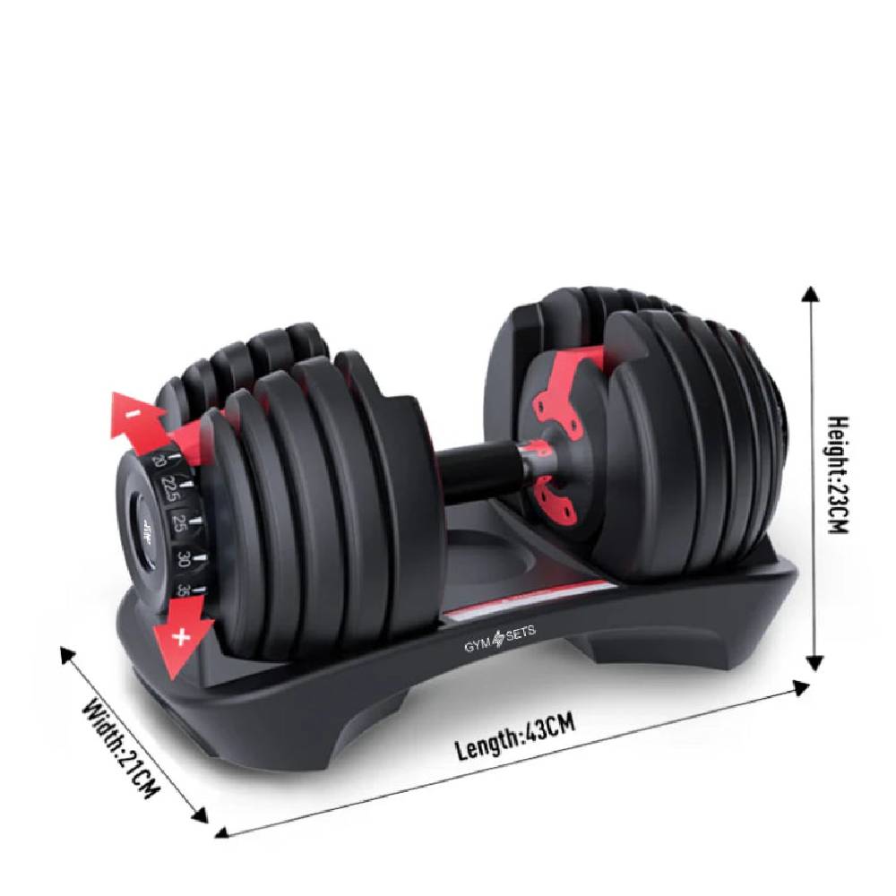 Pro Dial Adjustable Dumbbell 24kg