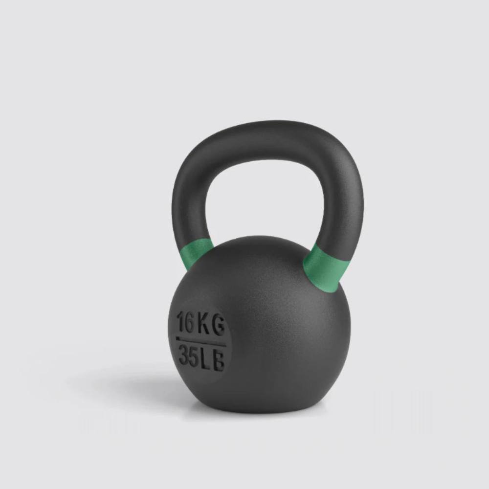 Cast Iron Kettlebells – Powder Coated, Colour Coded, 10kg to 16kg