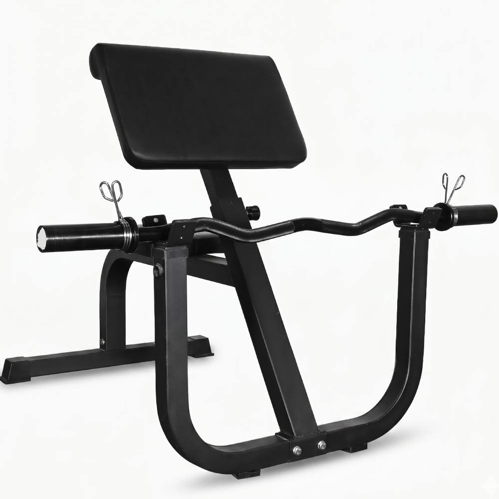 Adjustable Preacher Curl Bench for Bicep & Arm Strength Training - your fitness gym
