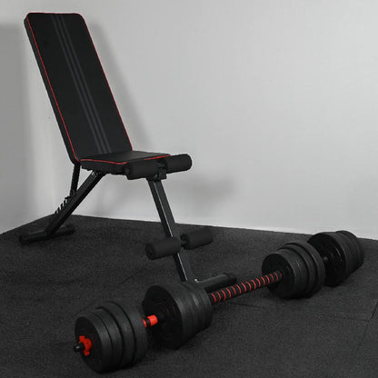30KG Adjustable Dumbbell & Barbell Weight Training Set for Home Gym