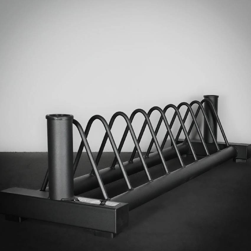Heavy-Duty Horizontal Weight Plate & Barbell Storage Rack - Image 2