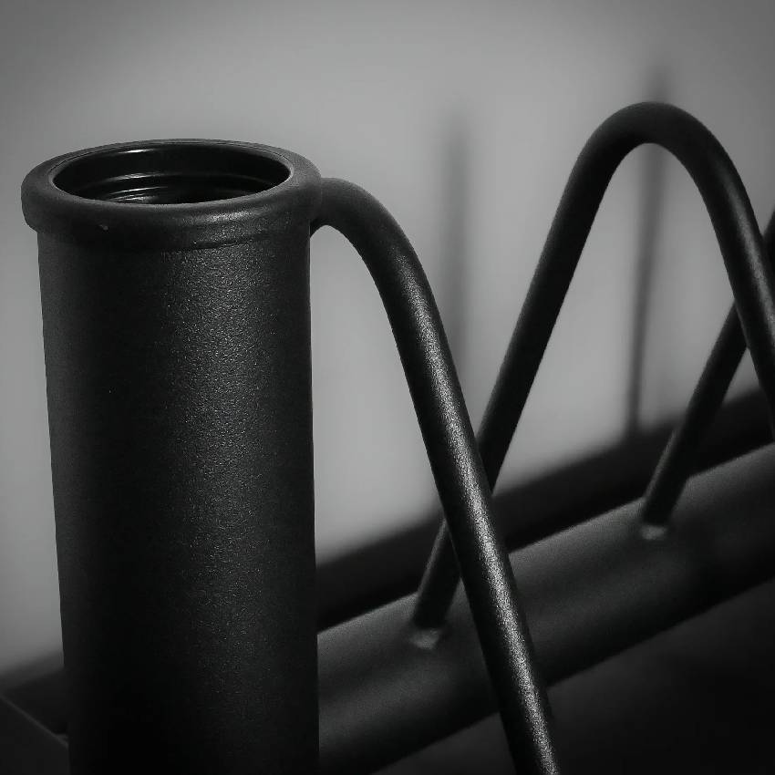 Heavy-Duty Horizontal Weight Plate & Barbell Storage Rack - Image 3
