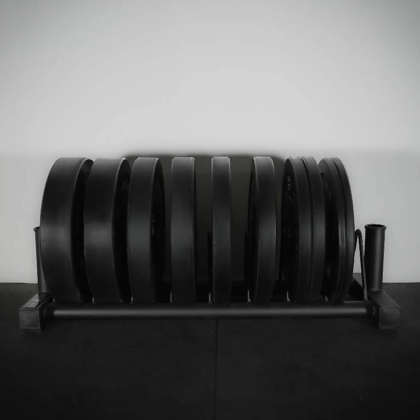 Heavy-Duty Horizontal Weight Plate & Barbell Storage Rack - Image 4