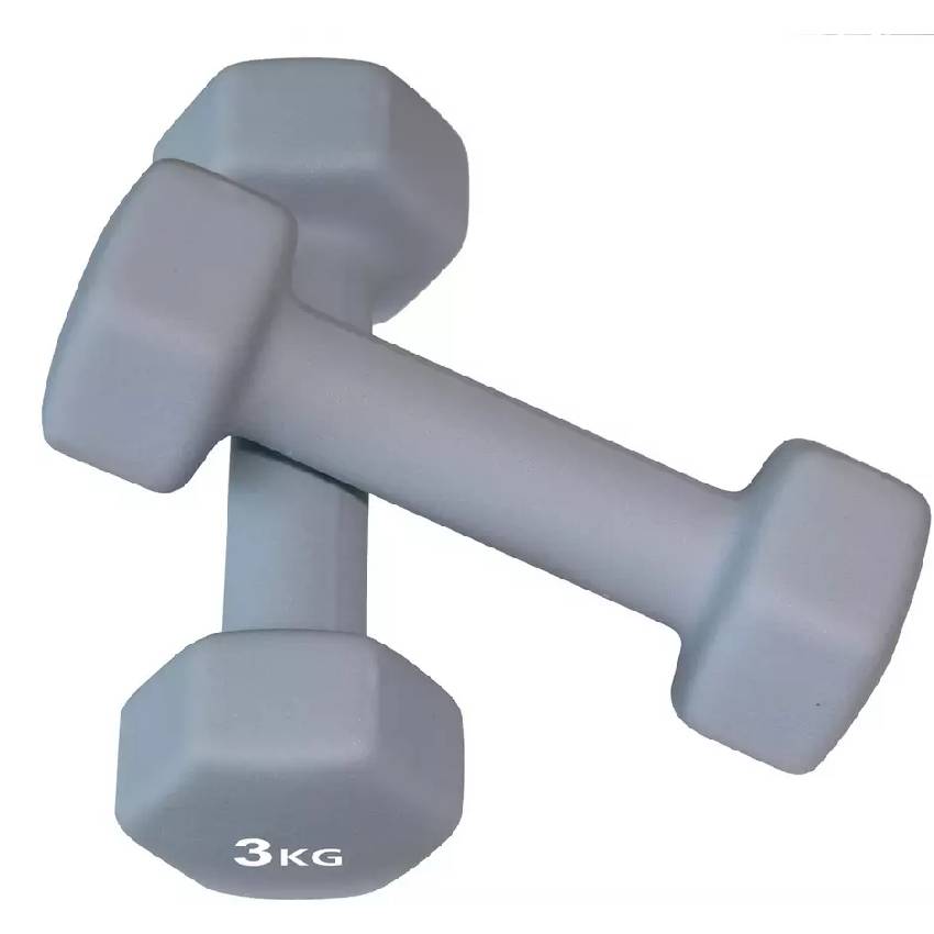 Pro Fitness Neoprene Dumbbells - 2 x 3kg - Image 4