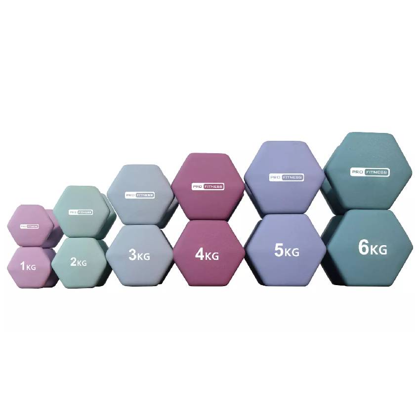 Pro Fitness Neoprene Dumbbells - 2 x 3kg - Image 2