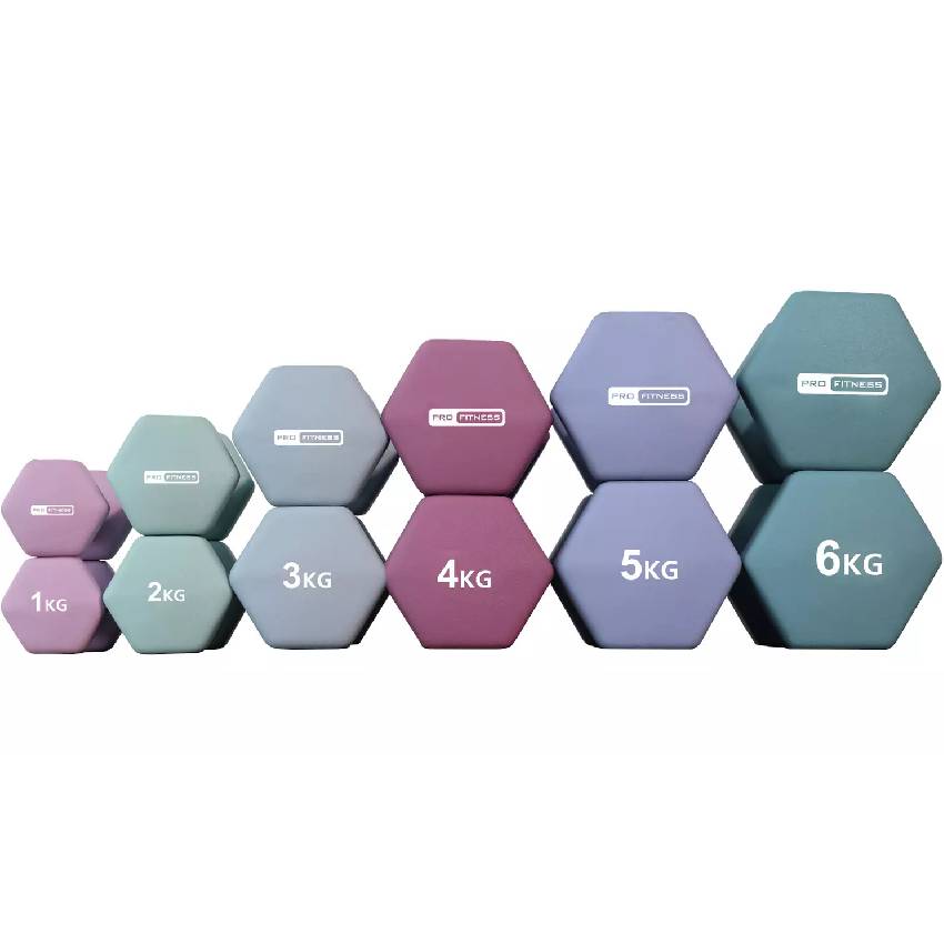Pro Fitness Neoprene Dumbbells - 2 x 4kg - Image 2