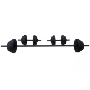 Opti Vinyl Dumbbell and Barbell Set - 35KG