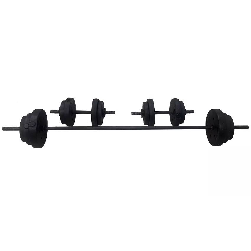 Opti Vinyl Dumbbell and Barbell Set - 35KG