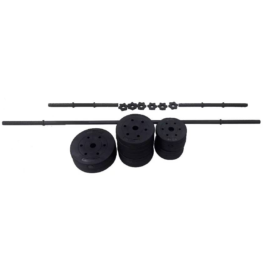 Opti Vinyl Dumbbell and Barbell Set - 35KG - Image 3