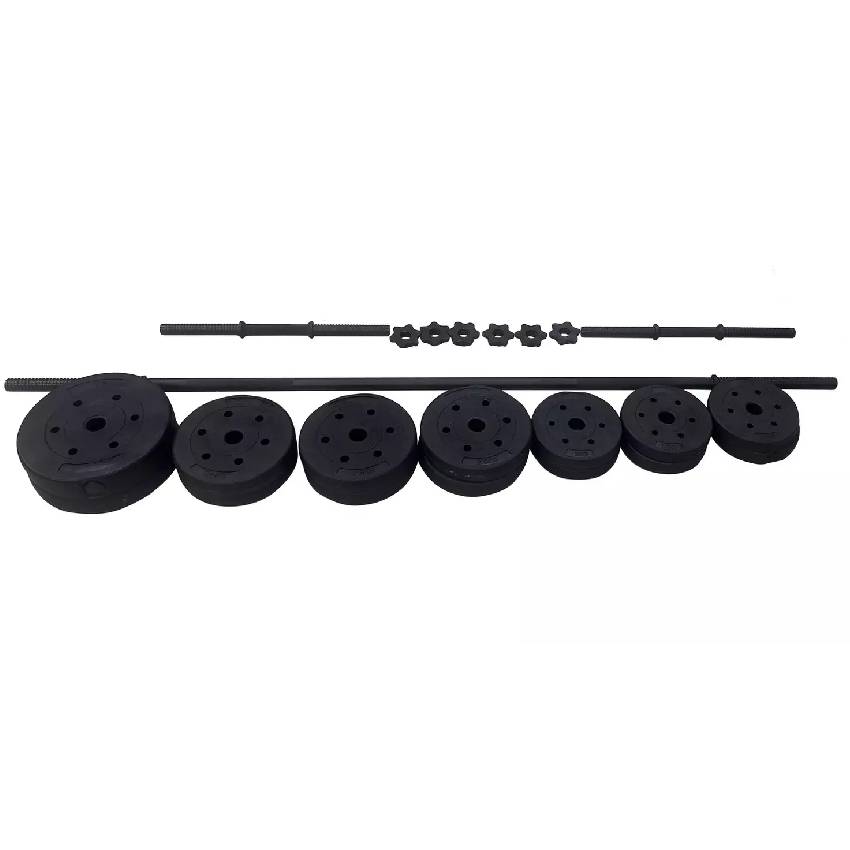 Opti Vinyl Dumbbell and Barbell Set - 35KG - Image 2