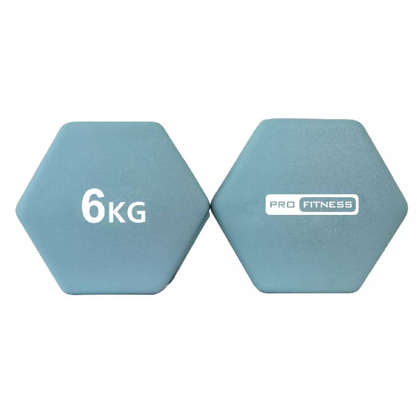 Pro Fitness Neoprene Dumbbells - 2 x 6kg