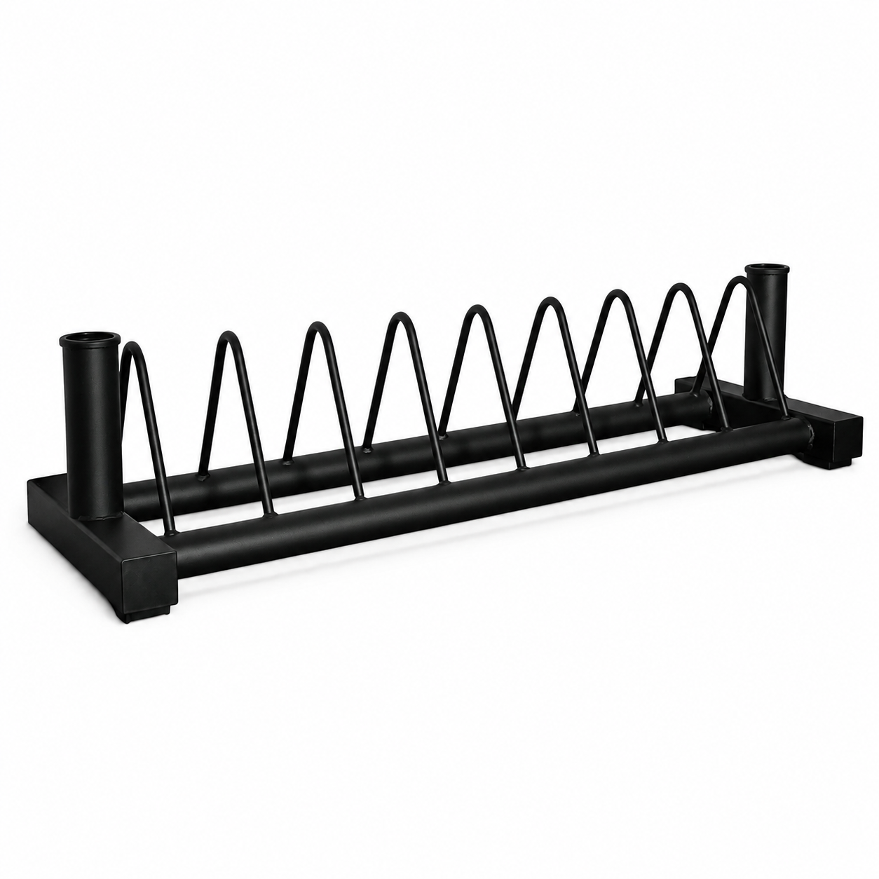 Heavy-Duty Horizontal Weight Plate & Barbell Storage Rack